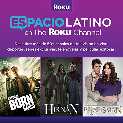 ROKU - Dispositivo de transmisión HD Express (Nuevo, 2022) con Cable HDMI de Alta Velocidad y Control Remoto Simple, configuración guiada y Wi-Fi rápido